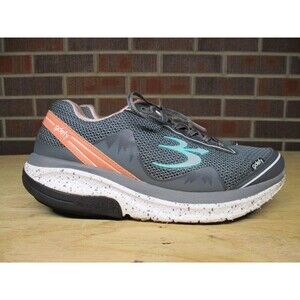 Gdefy Gravity Defyer Womens Gray Salmon Mighty Walk Running Sneakers Shoes 10
